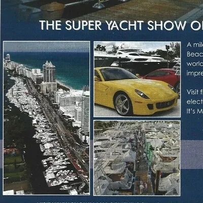 The Yacht And Brokerage Show Print Ad In Miami Beach February 2014 Show Ad • $12.49