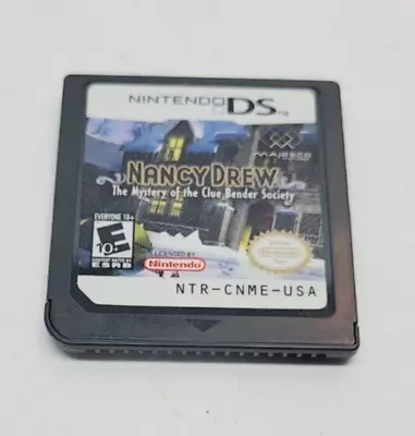 DS: Nancy Drew: The Mystery Of The Clue Bender Society *CART ONLY/FREE SHIPPING* • $5.99