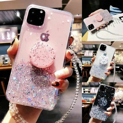 Glitter Shockproof Case For IPhone 15 14 13 11 12 Pro Max XR X SE 7 8 PLUS Cover • £3.49