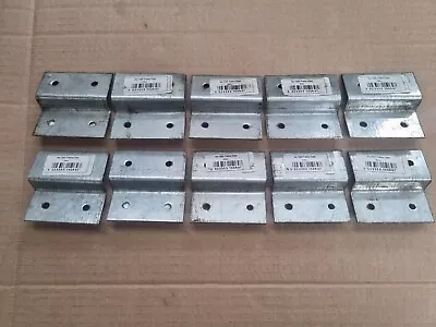 £9.99 • Buy Galvanised Fence & Trellis Clips Bracket Panel Fixings Garden Post Fencing X 10