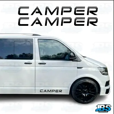 FITS VW Transporter T5 T6 CAMPER Vinyl Decals Graphics Stickers SET • $12.93