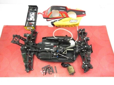 $209.99 • Buy Losi 8IGHT 4WD 1/8 Nitro Buggy Roller Slider Chassis W/ Body (Need Parts). #4920