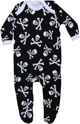£22.30 • Buy Alternative Baby Outfit Sleepsuit For Boys Or Girls | New Skull & Crossbones - |