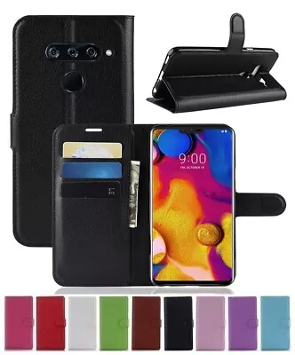 Wallet Leather Flip Card Holder Case Pouch Cover For LG V40 ThinQ Genuine AuSell • $6.69