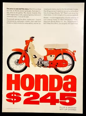 Honda 50 Motorcycle Original 1963 Vintage Print Ad • $8.32