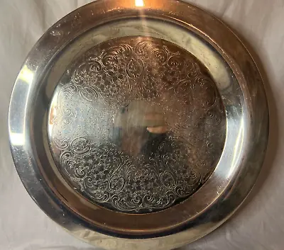 Beautiful Platter EPCA Bristol By Poole Silver Plate 13   • $11.99