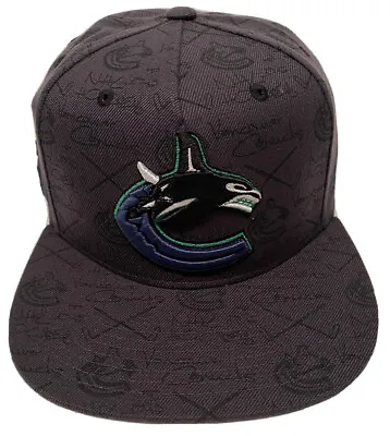 Zephyr NHL Vancouver Canucks  Grafitti  Flat Bill SnapBack Hat NEW WITH TAGS • $75
