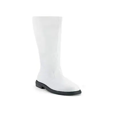 Mens Captain Superhero Zipper Costume Dress Boots White Halloween Cosplay Shoes • $54.95