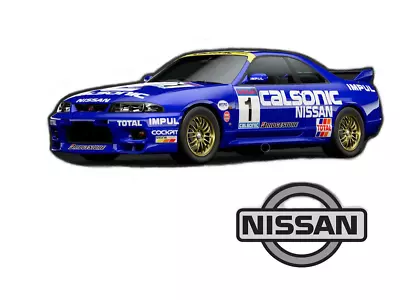 1:10 RC Clear Lexan Body Nissan GTR R33 V Spec With Calsonic Decal Sheet  • £42.33