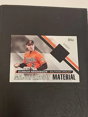 2024 Topps Series 1 Gunnar Henderson Major League Material MLM-GH Orioles MLB  • $3.99