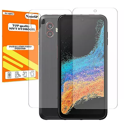 Front Back Screen Protector For Samsung Galaxy Xcover 6 Pro - Hydrogel FILM TPU • £5.98