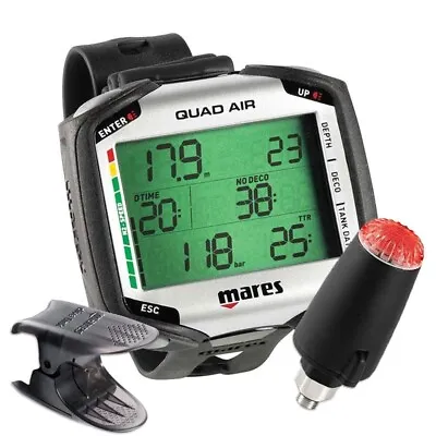 Mares Quad Air Dive Computer With Probe And USB Interface • $563.87