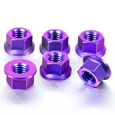 Kawasaki Z900RS 2017-2022 Titanium Purple 6 Sprocket Nuts M10 X 1.25 • £19.95