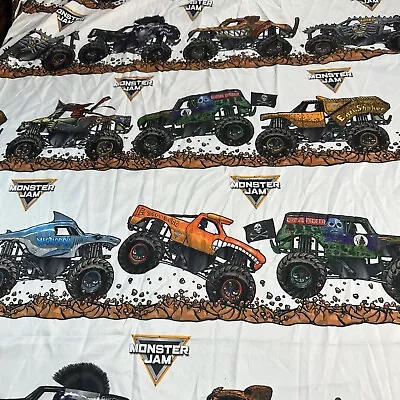 Jay Franco Monster Jam Tracks Queen Flat Sheet Only • $19