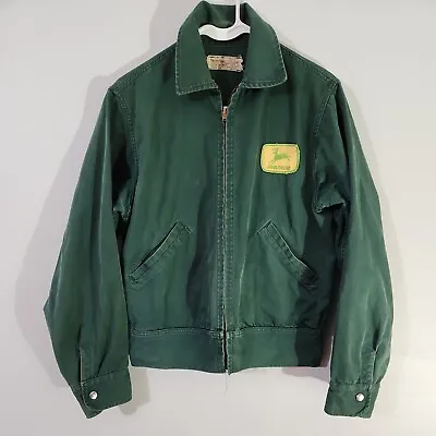 Vintage Protexall John Deere Service Uniform 38 Medium Green Jacket Logo Patch • $545.09