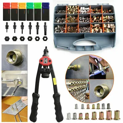 Rivet Nut Gun Kit Rivnut Setting Tools Nut Setter Tool Hand Blind Riveter 13  • $13.99