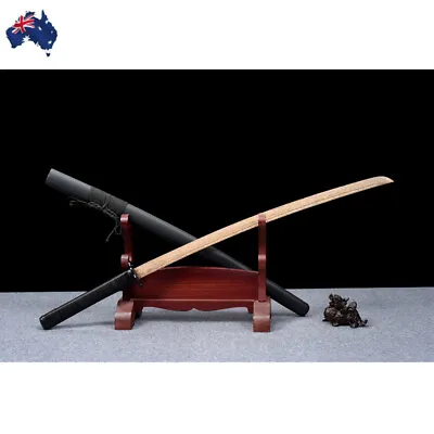 Australia Wooden Katana Handmade Rosewood Blade Tanglong Unsharpened Samurai • $269