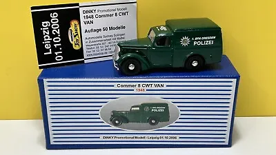 Matchbox Dinky Code 2 1948 Commer 8 Cwt Van 'polizei' Leipzig 2006 1 Of 50 Mib • £24.95