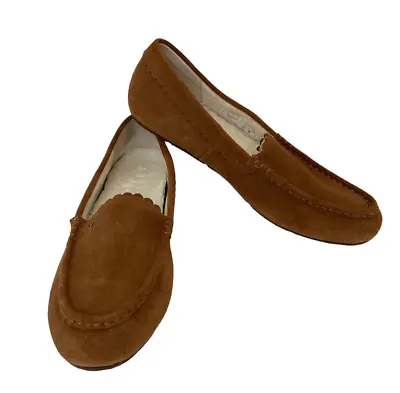 Vionic Womens Shoes Slippers 11 McKenzie Toffee Brown Comfort Soft Suede Warm • £28.92