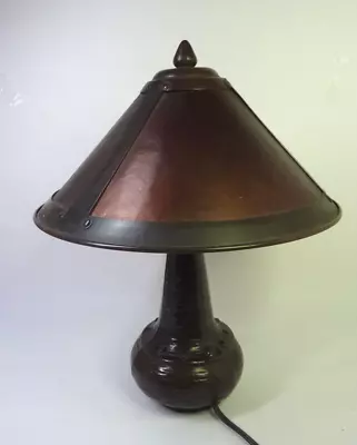 Dirk Van Erp Style Meyda Table Lamp 14½'' Tall Fair/Good Used Cond. Look/Read • $54.86