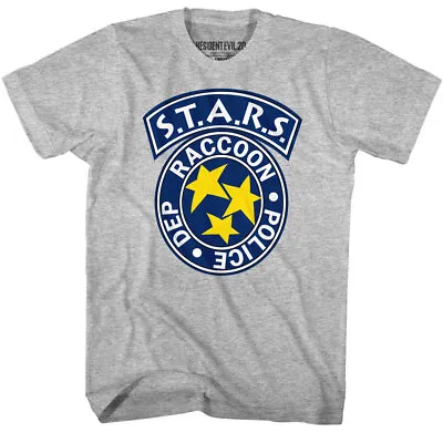 Resident Evil STARS Racoon City Police Dept Badge Zombie Game Men's T Shirt • $23.50