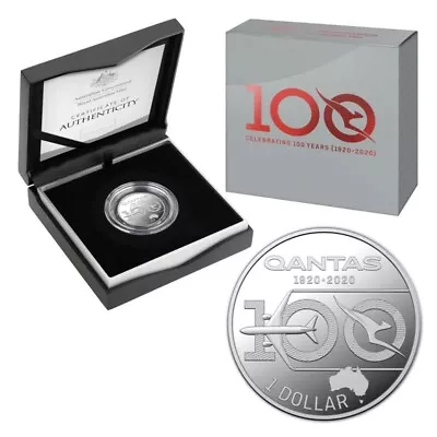 2020 One Dollar Silver Proof Coin Qantas 100 Years • $79.99