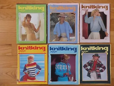 6 Issues Vintage KnitKing Magazine Machine Knitting 1981 1982 • $14.99