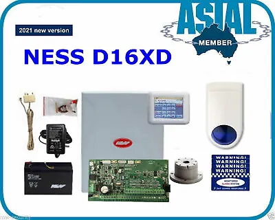 NESS Alarm D16xD D16x Navigator Keypad 16 Zone Kit | K-6313 • $489