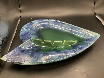 Vintage Mid Century Atomic Haeger Blue/Green Ashtray - 1090 USA.         36b • $37