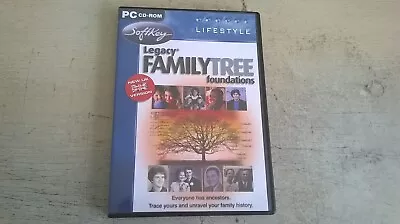 Legacy Family Tree Foundations - Build Your Family Tree PC SOFTWARE FastPost VGC • £4.99