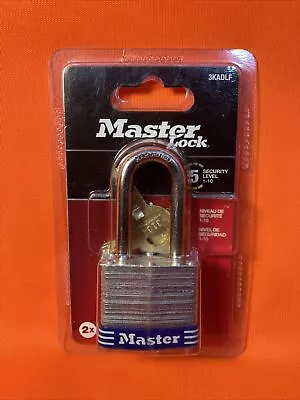 Master Lock 3KADLF Shackle Keyed Padlock Lock 1-1/2 (38mm)  Shackle • $9.45