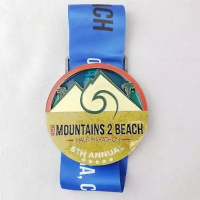 = Cliff Bar Medal Mountains 2 Beach Half Marathon 5th Annual 3-1/2  Ventura CA • $8.99