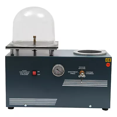 $639 • Buy Jewelry Vacuum Waxing Casting Combination Investing Machine Invest Caster 2L
