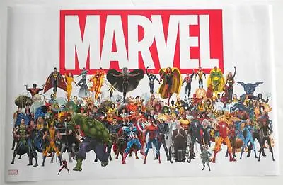  ALL STAR CAST  MARVEL  SUPER  HEROES   Double Sided   Poster • £14.18