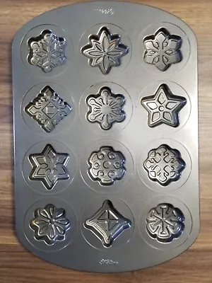 $9 • Buy Wilton Cookie 12 Shapes Pan Nonstick Baking Mold Holiday Christmas