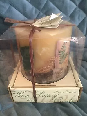 Habersham Candle Co. Wax Scented Pottery Cold Brewed Coffee & Cream Pillar  • $39.99