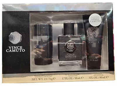 Men's Vince Camuto Cologne Gift Set -3 PC -1.7 Oz EDT Spray+ More - BOXED • $29.99