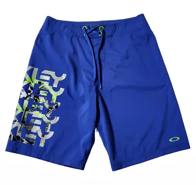 $19.99 • Buy Oakley Mens 33 Board Shorts Bathing Suit Swimwear Blue