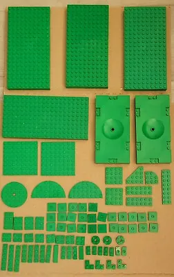 Bulk Lot Of Lego Flats And Plates  In Green 82 Pieces Total • $11.08