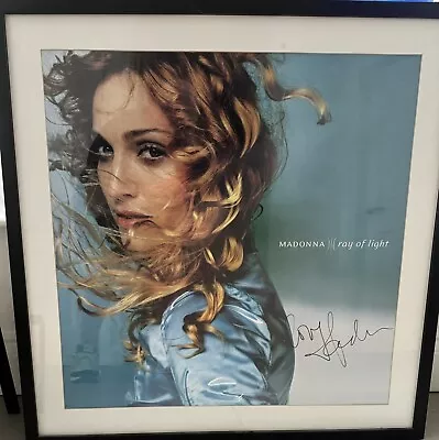 Madonna Ray Of Light Signed Autographed Poster 24” X 24” Celebration Tour  • £3500