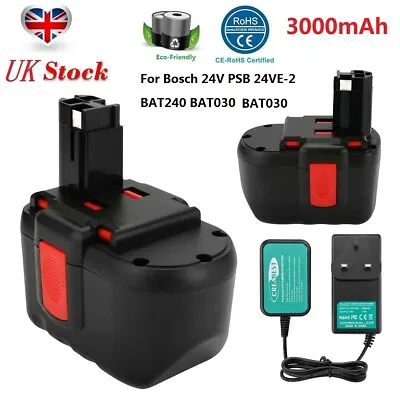 24V 3.0AH Ni-MH Battery For Bosch SAW 24V BAT299 GBH 24V GKG 24V PSB 24VE-2 1152 • £91.89