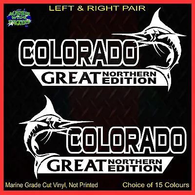 $12.90 • Buy COLORADO Stickers Accessories Ute Car MX Funny Decal GREAT NORTHERN 200mm PAIR