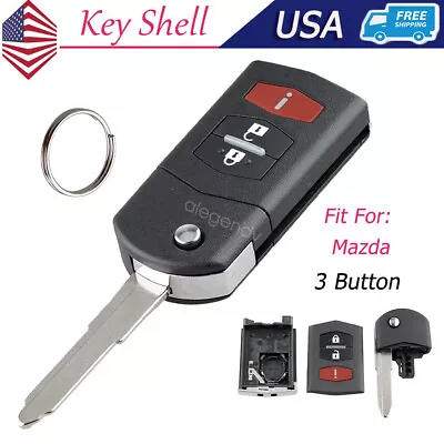 Replacement For Mazda 2 3 5 6 CX7 CX9 MPV Flip Car Remote Fob Key Shell Case • $9.99