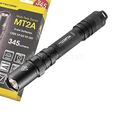 NiteCore MT2A 345 Lumens LED Flashlight 2xAA - Compact Lightweight • $34.95