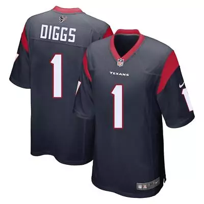 Stefon Diggs Texans Men's  Navy Jersey - All Stitched • $45.99