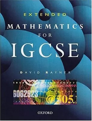 Extended Mathematics For IGCSE By Rayner David Paperback Book The Cheap Fast • £6.99