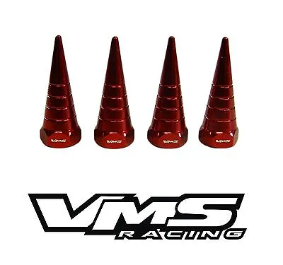 Vms Billet Aluminum Red H22 H22a Vtec Valve Cover Spiral Spike Nuts Bolts 8 Pcs • $19.95