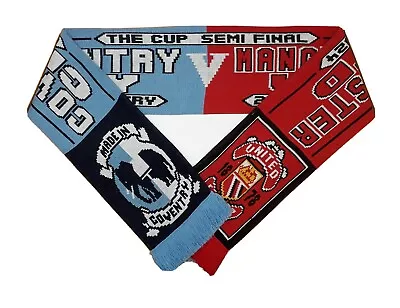 Coventry City V Manchester United FA Cup Semi-Final Match Scarf - Wembley 2024 • £7.99