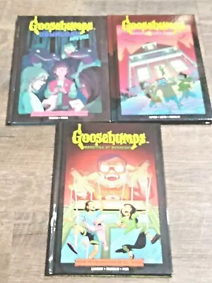 3 HC Goosebumps Books Monster At Midnight Horrid Witch House Download & Die New • $29.99