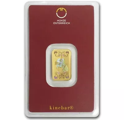 5 Gram .9999 Gold Bar - Austrian Mint KineBar Design (In Assay) • $450
